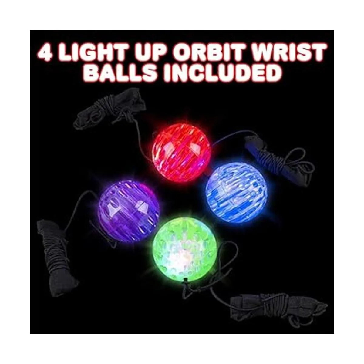 ArtCreativity Juego de 4 bolas de muñeca iluminadas con_2