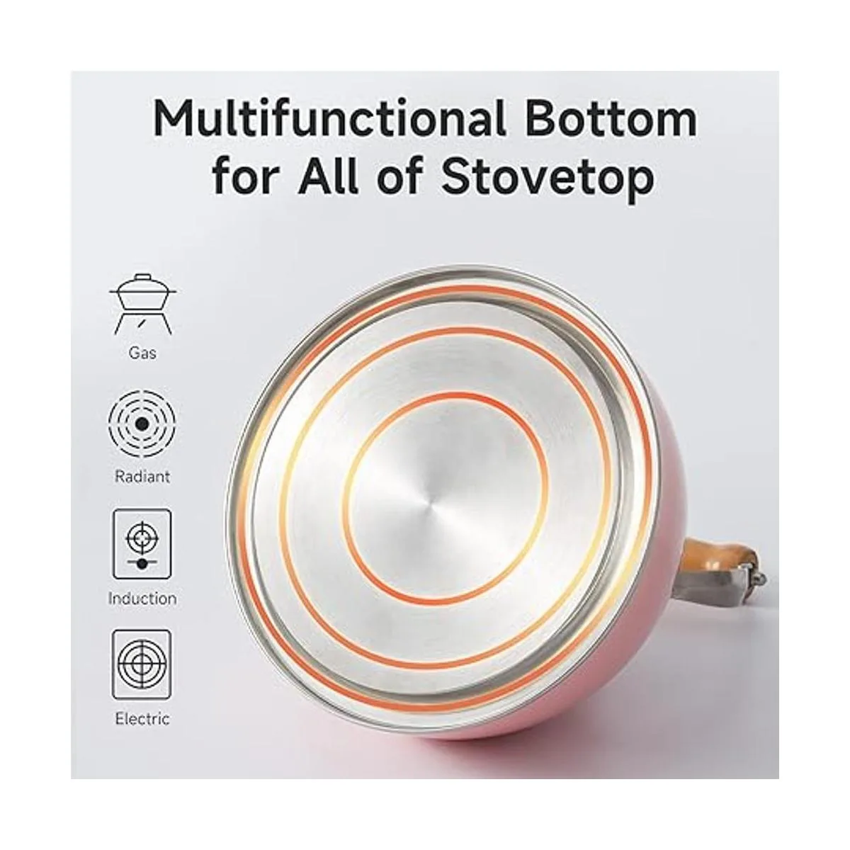 ROCKURWOK Tetera de silbido para estufa 1.6 cuartos de_5