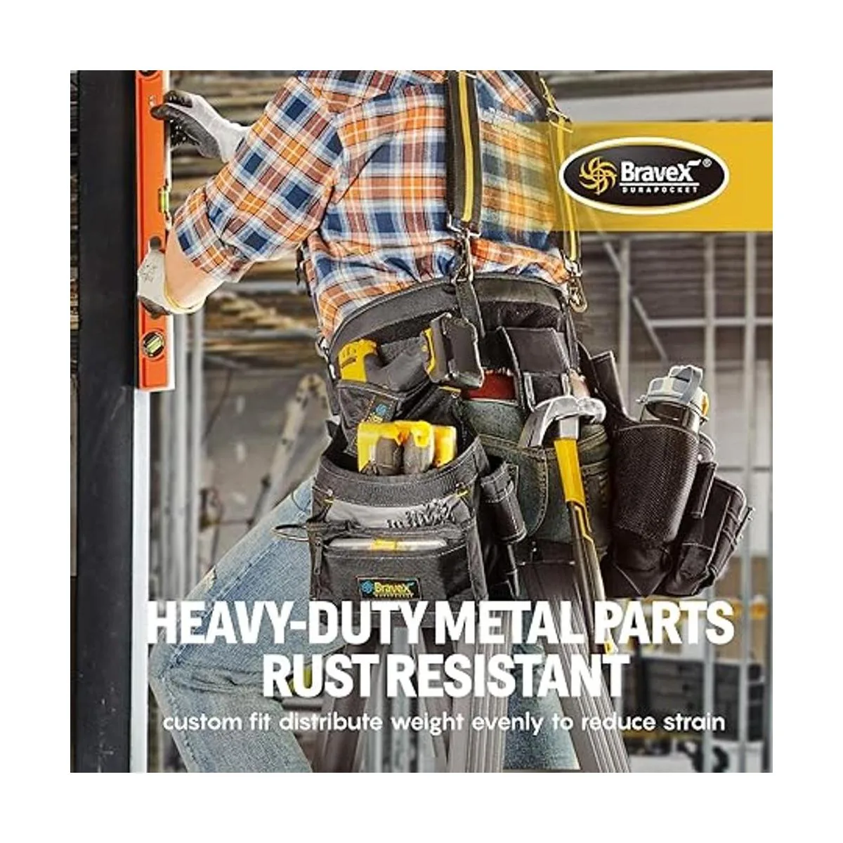 MegaFlint Tirantes de cinturón de herramientas chaleco de_5