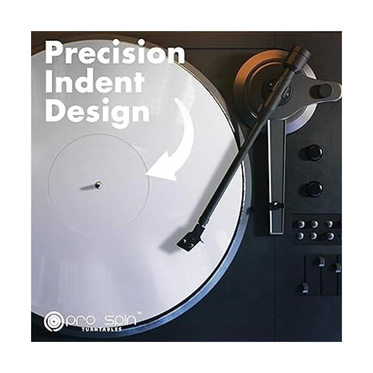 PRO SPIN Tapete acrílico para tocadiscos vintage de vinilo_4