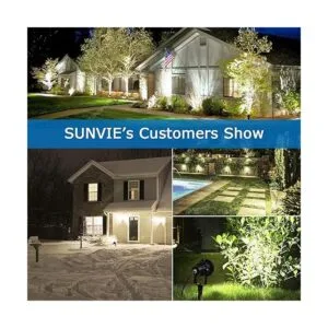 SUNVIE Foco LED para exteriores de 12 W iluminación de_3