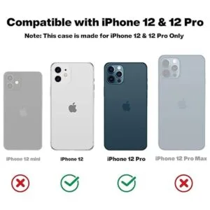 OTOFLY Carcasa para iPhone 12 y iPhone 12 Pro de 6.1_2