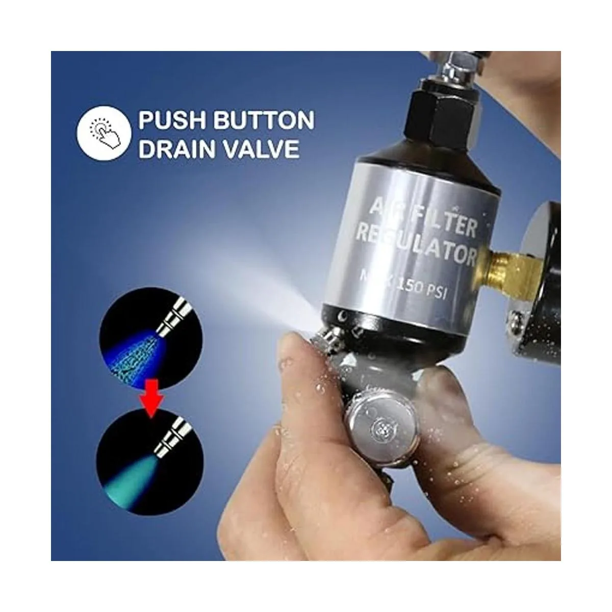 LE LEMATEC Regulador de compresor de aire y separador de_4