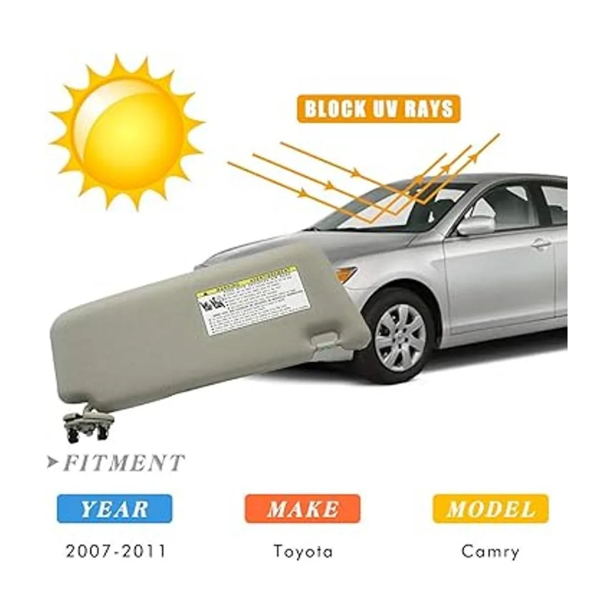 Reemplazo de visera solar del lado izquierdo del_4