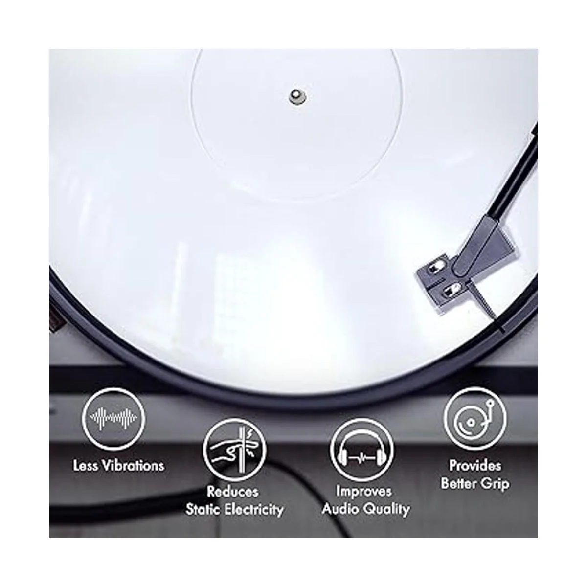 PRO SPIN Tapete acrílico para tocadiscos vintage de vinilo_3