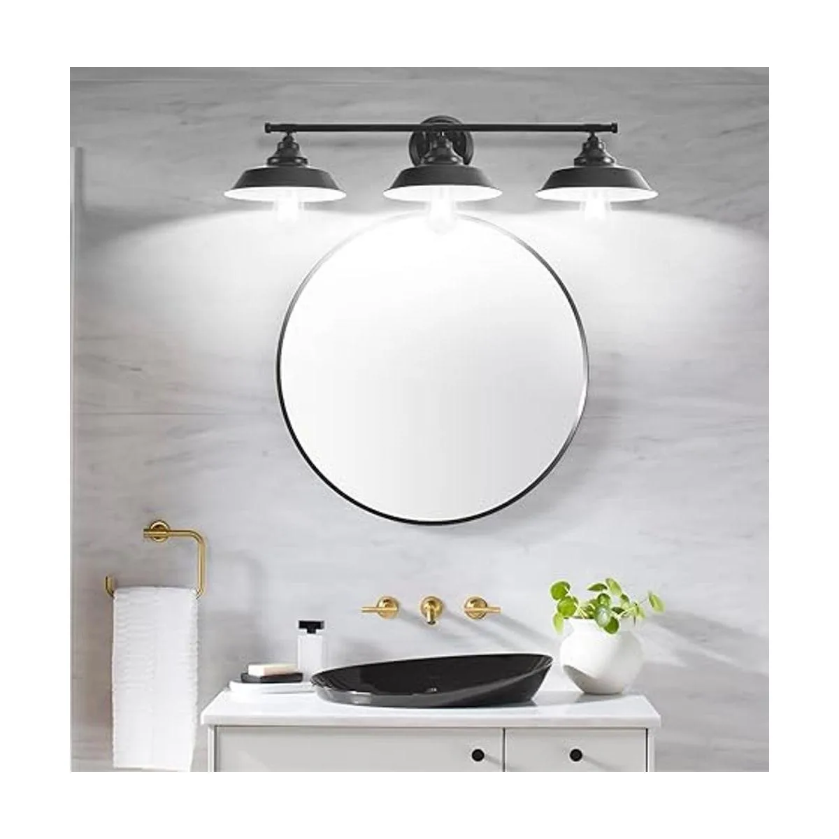 GoYeel Aplique de pared de tocador con 3 luces color_4