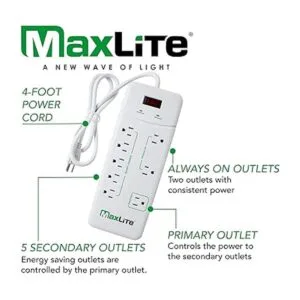 MaxLite Regleta de alimentación avanzada con 8_5