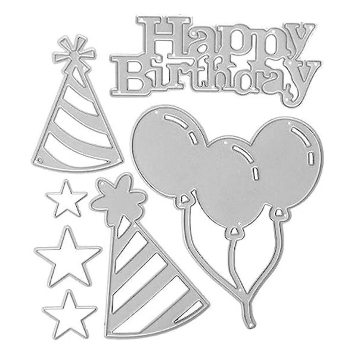 Plantilla de metal para plantillas de cumpleaños para