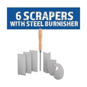 Fulton Raspador de bruñido con 6 piezas de raspador