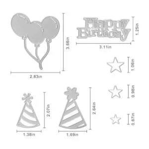 Plantilla de metal para plantillas de cumpleaños para