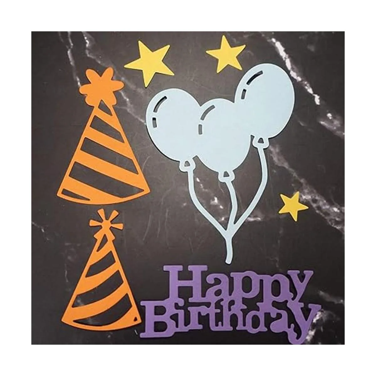 Plantilla de metal para plantillas de cumpleaños para