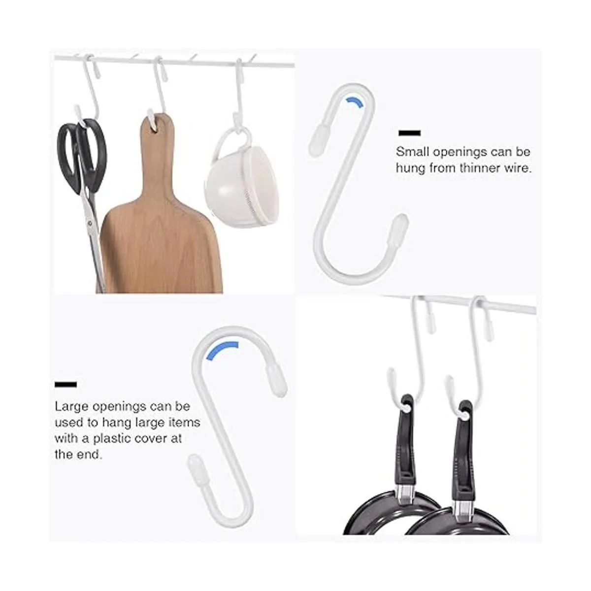 36 ganchos en forma de S para colgar en la cocina baño