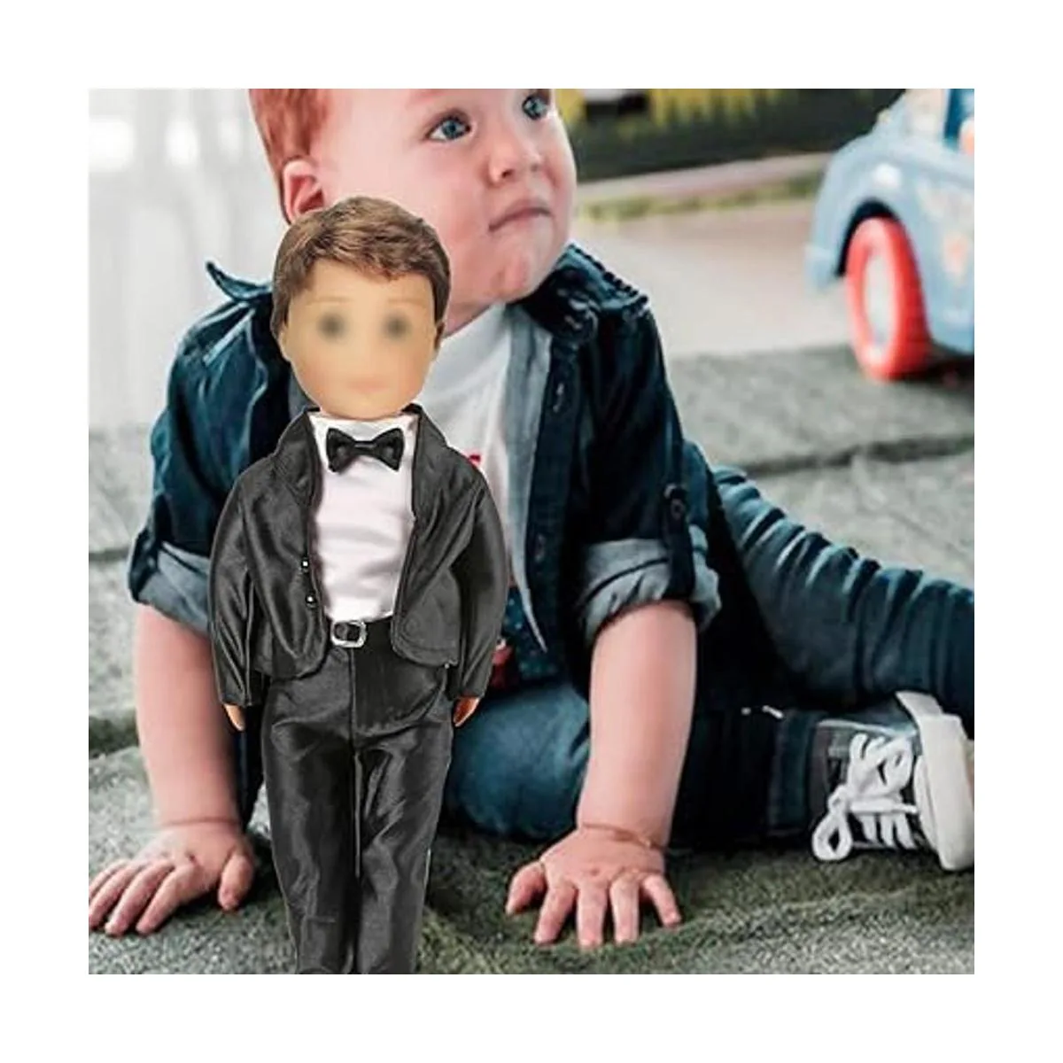 MLcnleS 6 juegos de ropa de muñeca de niño de 18 pulgadas_2