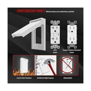 ENERLITES Decoración vertical Placa de pared resistente a