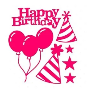 Plantilla de metal para plantillas de cumpleaños para