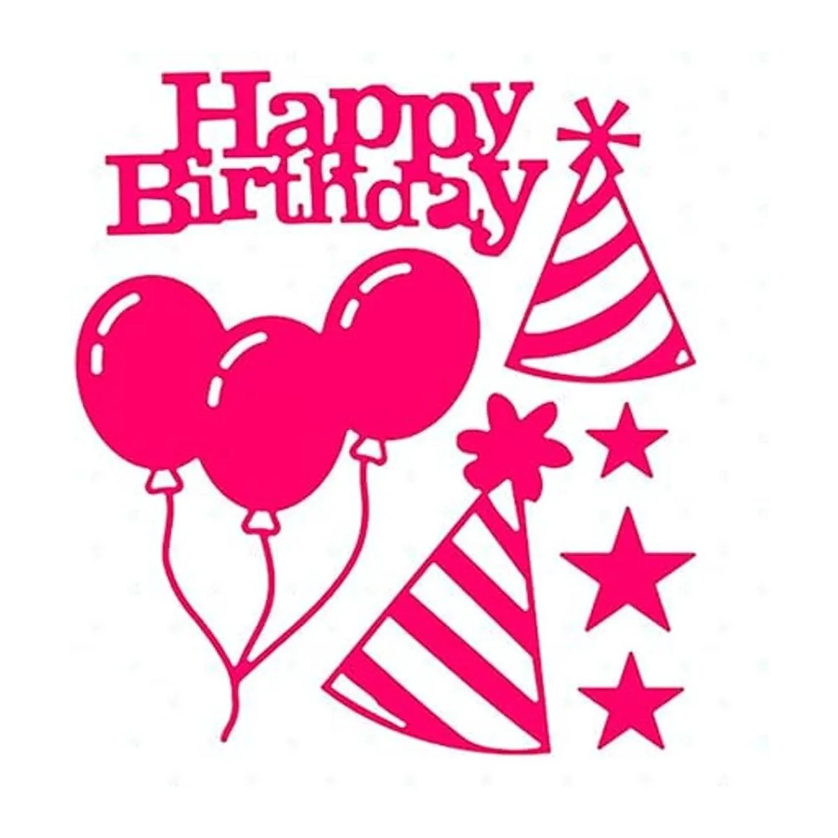 Plantilla de metal para plantillas de cumpleaños para