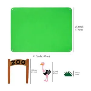 Craftstory Juego de tablas de fieltro de animales del_4