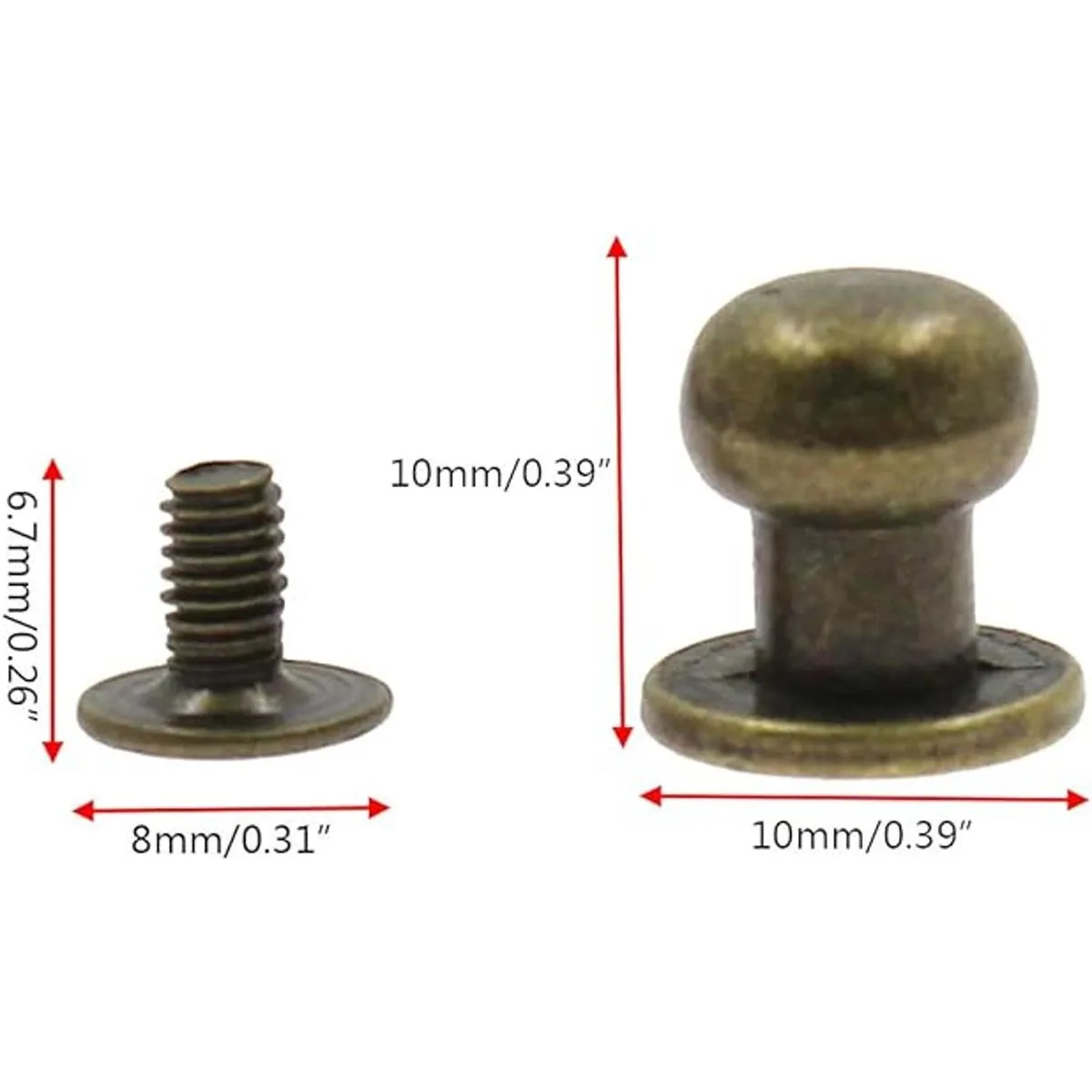 Kyuionty 60 juegos de remaches de tornillo Phillips con_2