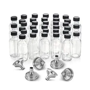 Botellas pequeñas de vidrio transparente de 2 oz 2.0 fl_1