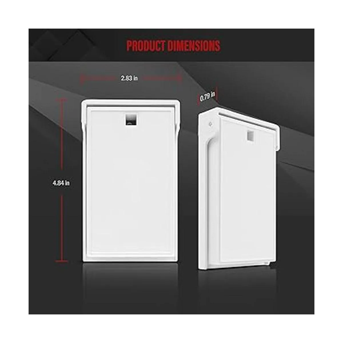 ENERLITES Decoración vertical Placa de pared resistente a