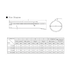Bridas transparentes de 8 pulgadas 300 bridas de nailon_2