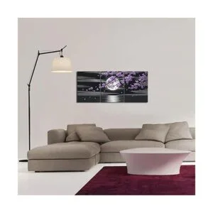 HOMEOART 3 piezas de pintura de árbol de flores de ciruela_4