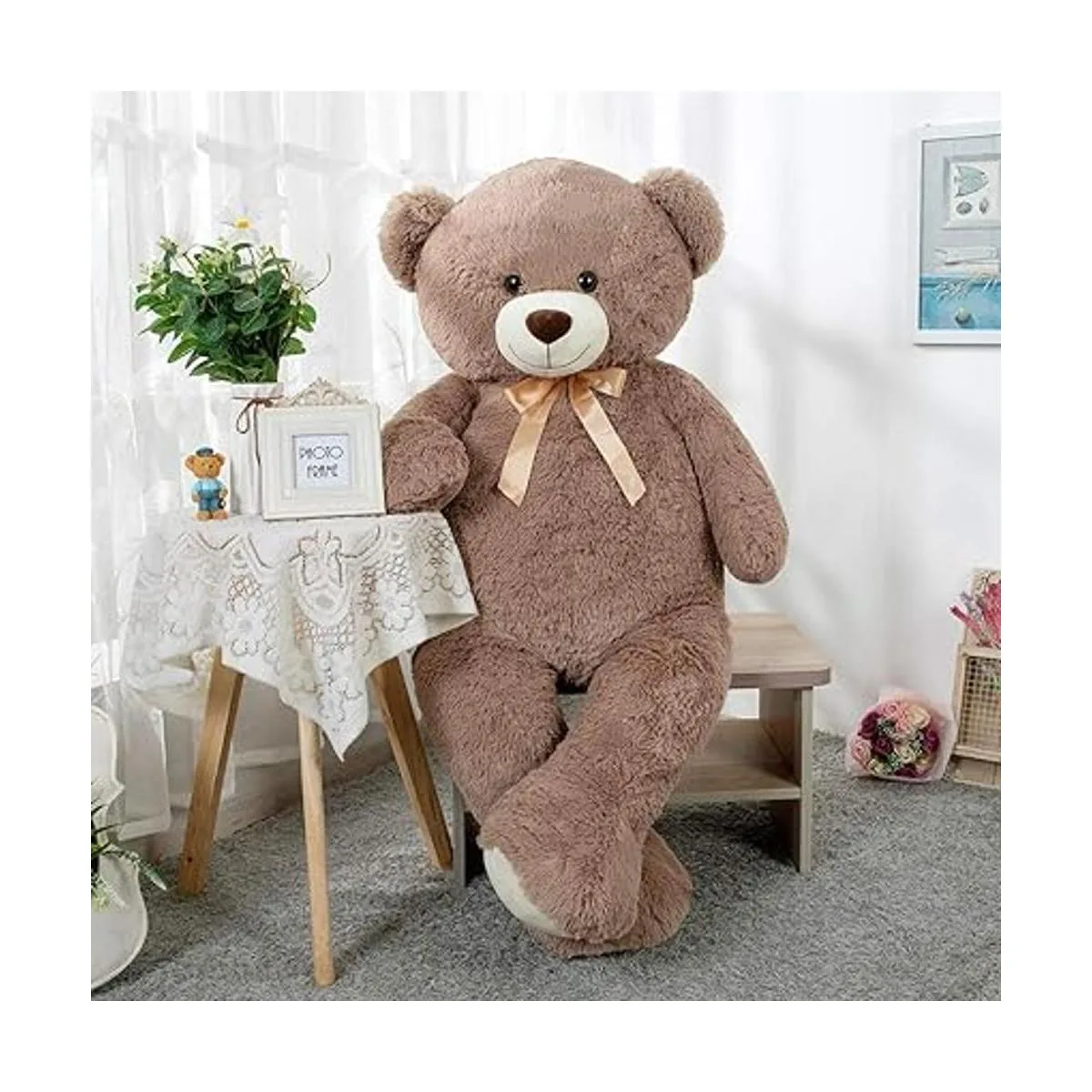 Tezituor Oso de peluche grande peluche gigante de 52