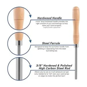 Fulton Raspador de bruñido con 6 piezas de raspador