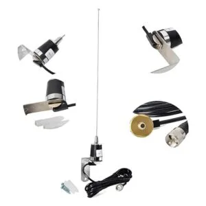 HYS Antena amateur NMO de doble banda de 20 pulgadas VHF_6