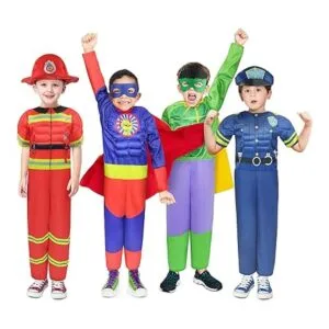 Teuevayl Disfraces musculosos de pecho para niños traje_2