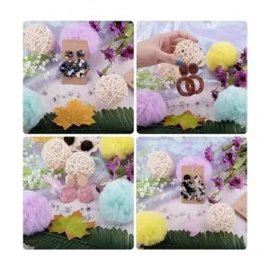 BQTQ 2600 piezas de suministros para hacer aretes con