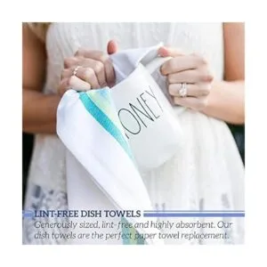 GREEN LIFESTYLE Juego de 12 toallas de cocina 100_3
