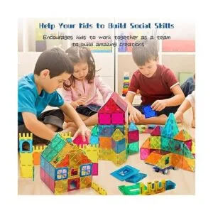 AFUNX 130 piezas de bloques magnéticos de construcción 3D_3