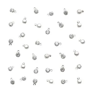 100 colgantes de diamantes de imitación con colgante de