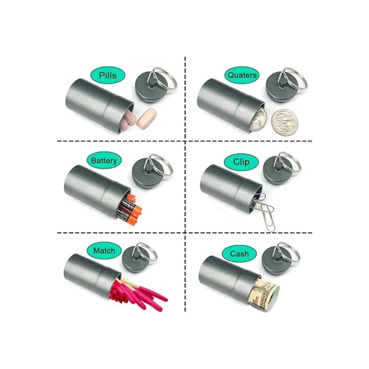 Caja de metal impermeable para geocaching para_2