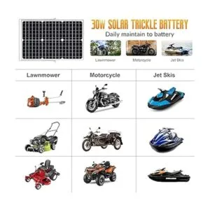 SOLPERK Kit de panel solar de 30 W 12 V cargador de_6