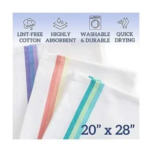 GREEN LIFESTYLE Juego de 12 toallas de cocina 100_2