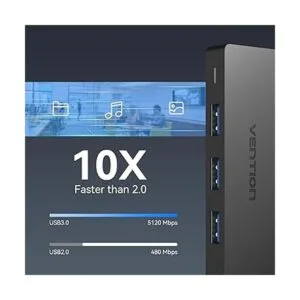 Hub USB VENTION 4 puertos USB 3.0 Hub de 1.5 pies ultra_3