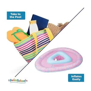 SwimSchool Lil Narwal Flotador de piscina para bebés con_5