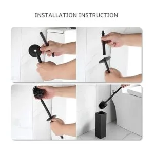 BGL Cepillo de inodoro de aluminio independiente con_3