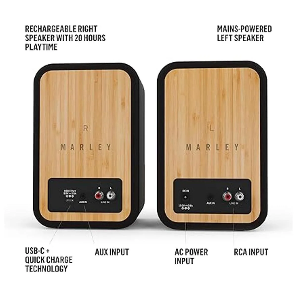 House of Marley Altavoces potentes para estantería con_3