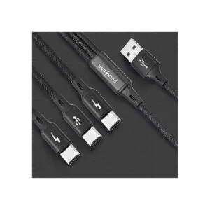 GELRHONR Cable divisor USB C cable de carga trenzado de_2