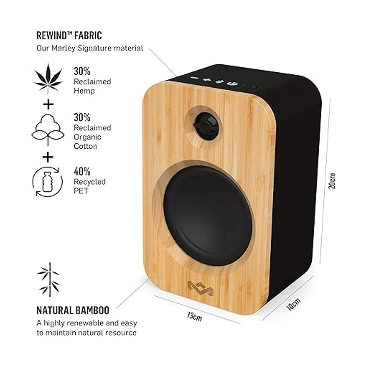 House of Marley Altavoces potentes para estantería con_2