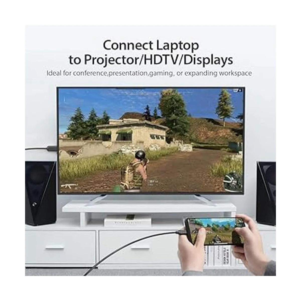 Cable USB C a HDMI 4K 6.6 pies VENTION USB tipo C a HDMI_4