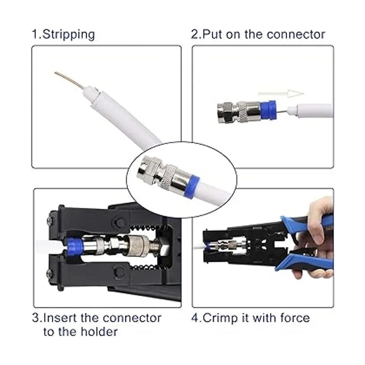 Delgada Kit de engarzadora de conectores de compresión_5