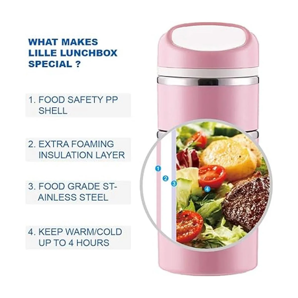 Fiambrera Lille Home con compartimento aislante térmico de_3