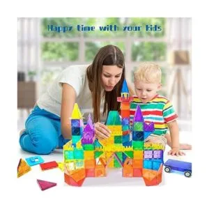 AFUNX 130 piezas de bloques magnéticos de construcción 3D_4