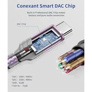 JSAUX Adaptador USB tipo C a conector de auriculares_3