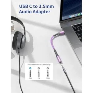 JSAUX Adaptador USB tipo C a conector de auriculares_2