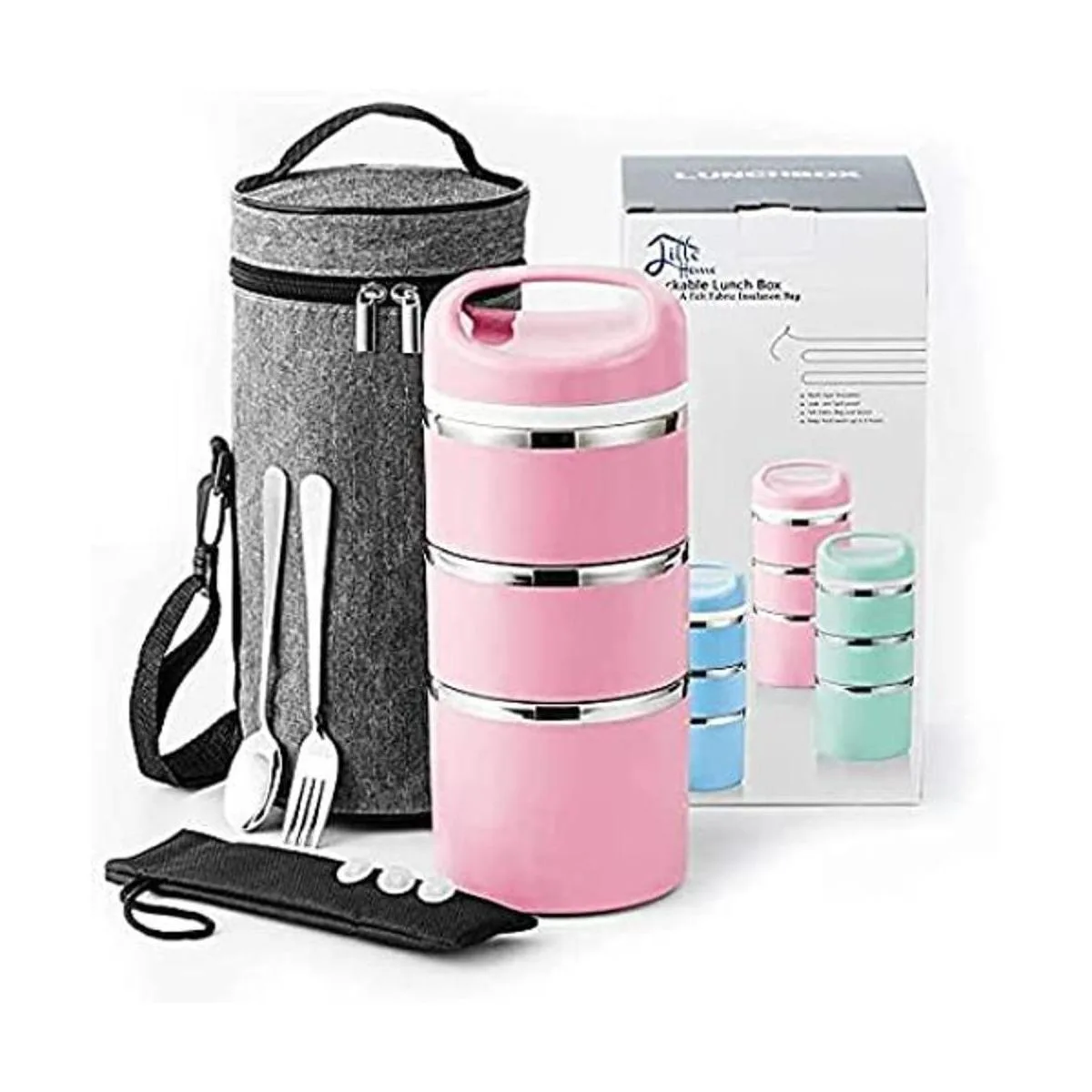 Fiambrera Lille Home con compartimento aislante térmico de_1